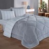 Set dormit pilota iarna pat dublu cu față catifelată Soft Line Gri Deschis