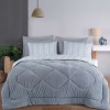 Set dormit pilota iarna pat dublu cu față catifelată Soft Line Gri Deschis
