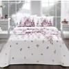 Set pique Lenjerie si Cuvertura bumbac 100%, 4 piese, TAC, Galinda Pembe