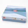 set pique TAC Veliora Roz bumbac 100 cu imprimeu flori de camp pastel pe fond alb