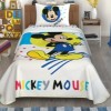 Set pique Lenjerie si Cuvertura bumbac 100%, Mickey Mouse