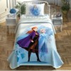 Set pique Lenjerie si Cuvertura bumbac 100%, Disney Frozen 2 Sisters