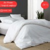 Set promo 5 Lenjerii BBC100% ranforce cu cearceaf de pilota 180x220cm, Alb