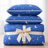 set promo pilota pat dublu 200x215 cu perne cadou albastra luna si stele Pucioasa Ralex