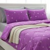 set promo pilota pat dublu 200x215 cu perne cadou mov luna si stele Pucioasa Ralex