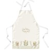 Sort de bucătărie YoYo din bumbac 100%, cu iepurași și flori pastelate, perfect pentru decorul festiv de Paște.