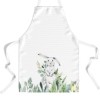 Sort de bucătărie Gizmo din bumbac 100% cu un iepuraș adorabil printre frunze verzi, perfect pentru decorul festiv de Paște.