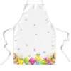 Sort de bucătărie Tantra din bumbac 100% cu model festiv de Paște, decorat cu ouă colorate, flori, puișor și fluturi.