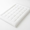 Topper saltea Comfort Soft alb 5 cm 90x200 cm Deluxe Pucioasa cu elastic în colțuri.