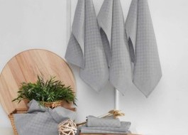 Lenjerie de pat dublu, bumbac ranforce, design bărci cu pânze, bordură carouri