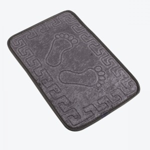Covoras baie 40x60 cm, Alessia Home, Footprint - Fume