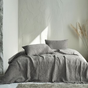 Cuvertura muselina Oasis Gri, 160x230cm, Club Cotton - moale si respirabila