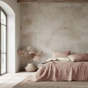 Cuvertura muselina Oasis Roz Somon, 160x230cm, Club Cotton - moale si respirabila