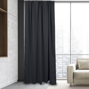 Draperie opaca 140x250cm, Haseki, Black (Negru)