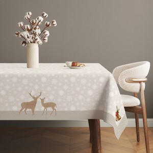 Fata de masa Craciun bumbac 100% 140x220cm, Bilbo