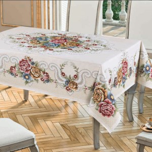 Fata de masa Goblen 3D Pano 160x220cm, Peonia
