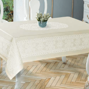 Fata de masa Tropik Home - Princely Pano, 150x220cm ecru