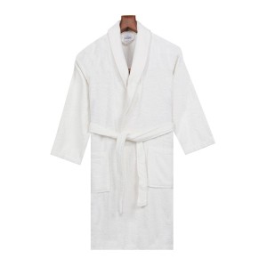 Halat baie unisex bumbac 100%, marime M, Yade Crem