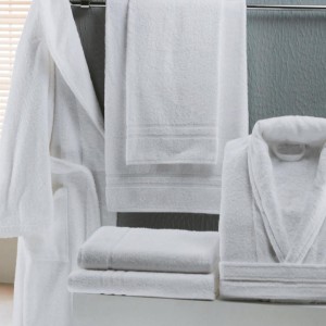 Halat baie unisex bumbac 100%, marimea XL, alb