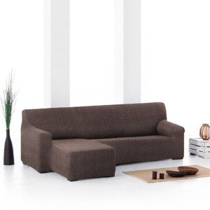 Husa colțar stanga, bielastică 250–360 cm, Premium ROC, C/7 Maro – fixare perfectă și aspect modern