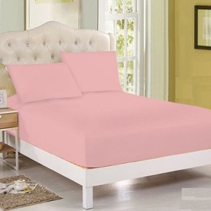 Husa pat tricot cu elastic saltea 140x200cm, roz