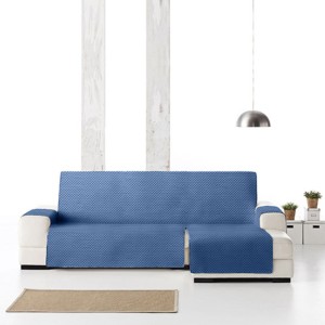 Husa matlasata coltar dreapta 200 cm Oslo C/03 Albastru