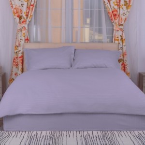 Set lenjerie de pat policoton gri pentru saltea 100x200 cm, fabricat în Pucioasa, 3 piese