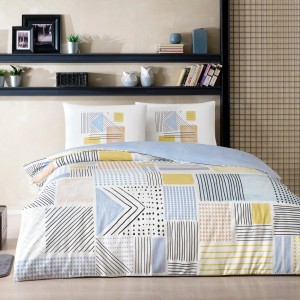 Lenjerie cu elastic, saltea 160x200cm,bbc 100% ranforce,TAC, Hugo