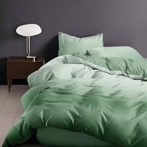Lenjerie de pat 6 piese finet verde masliniu pentru pat dublu