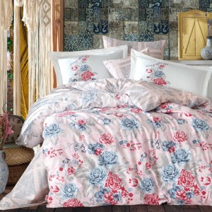 Lenjerie de pat poplin percale, Hobby Home, Florentina - Grey