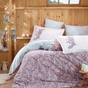Lenjerie de pat poplin percale, Hobby Home, Giulia - Lilac