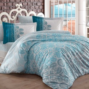 Lenjerie de pat poplin percale, Hobby Home, Irene Turcoaz