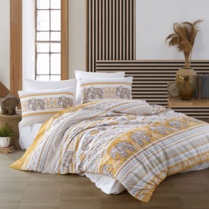 Lenjerie de pat bumbac 100% ranforce, Bahar Home, SydneyYellow