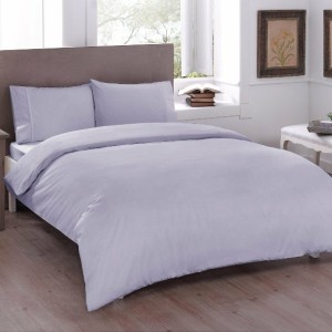 Lenjerie de pat dublu bumbac 100% ranforce, TAC, Basic lila