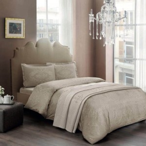Lenjerie de pat dublu bumbac 100% satinat, TAC, Angel Gold