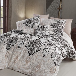 Lenjerie pat dublu bumbac 100% ranforce,Nazenin Home, Luxury Maro