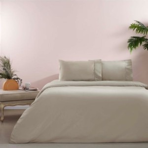 lenjerie pat 1 persoana bumbac ranforce vizon TAC Queen Basic
