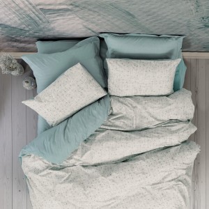 Lenjerie pat 1 persoana bumbac 100%ranforce,Cotton Box, Drops mint