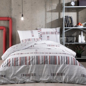 Lenjerie pat cu elastic, saltea 160x200cm, bbc 100%, TAC, Teddy