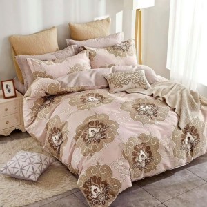 Lenjerie pat percale bumbac 100%, 1 persoana, Pucioasa, Baroc PRC50