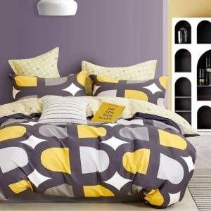 Lenjerie pat percale bumbac 100%, 1 persoana, Pucioasa, Forme