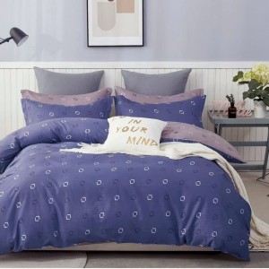 Lenjerie pat percale bumbac 100%, 1 persoana, Pucioasa, Romburi PRC64