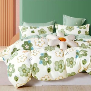 Lenjerie pat percale bumbac 100%, 1 persoana, Pucioasa, Sweet Dream PRC43