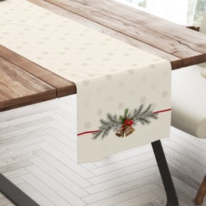 Napron Craciun bumbac 100% 40x150cm, Holly