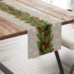 Napron Craciun bumbac 100% 40x200cm, Wells