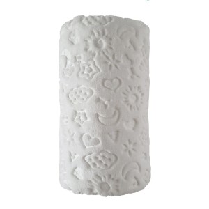 Patura bebelusi embosată 100x120cm, Cotton Box, ecru