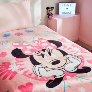 Patura de lux Tac 160x220cm, Disney Minnie Pinky Garden