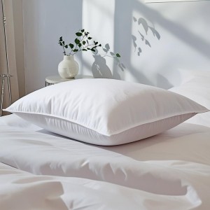Perna hotel bumbac percale 50 × 70 cm, Luxury, umplutura microgel, alba
