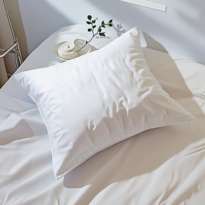 Perna hotel bumbac percale 70 × 70 cm, Luxury, umplutura microgel, alba