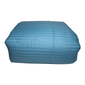 Pilota turcoaz lana 100% naturala Pucioasa 160x210 cm, fata damasc, confort si caldura pentru noptile reci
